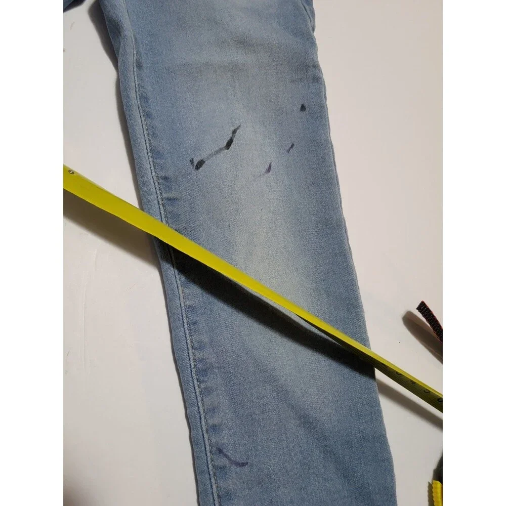 ​Childrens Place Girls Size 6/7 Skinny Jean Leggings Denim Adj Waist Medium Wash